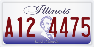IL license plate A124475