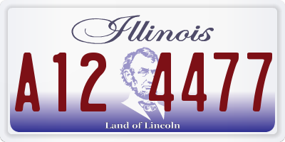 IL license plate A124477