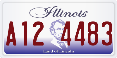 IL license plate A124483