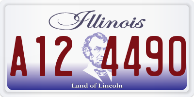 IL license plate A124490