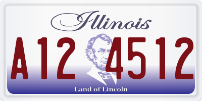 IL license plate A124512