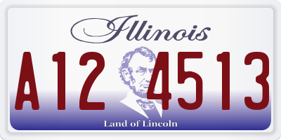 IL license plate A124513