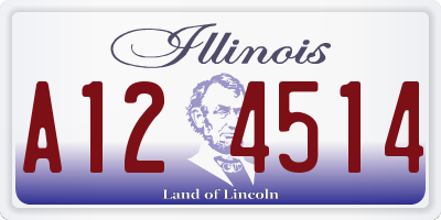 IL license plate A124514