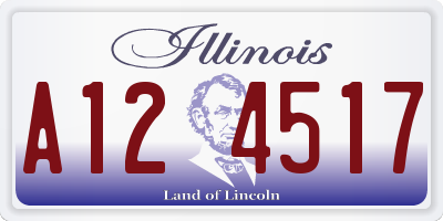 IL license plate A124517