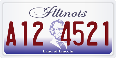 IL license plate A124521