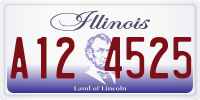 IL license plate A124525