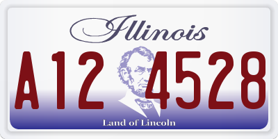 IL license plate A124528