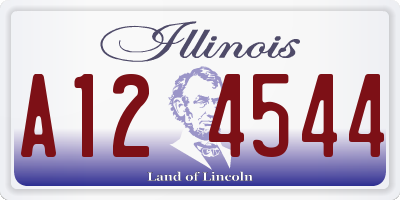 IL license plate A124544