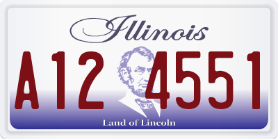IL license plate A124551
