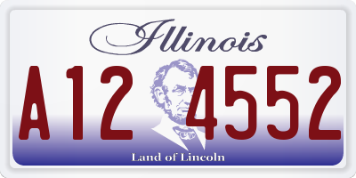 IL license plate A124552