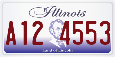 IL license plate A124553
