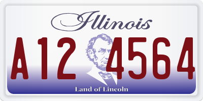 IL license plate A124564