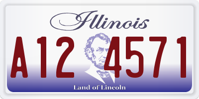 IL license plate A124571