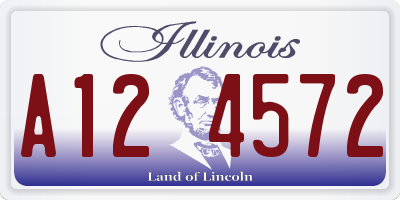 IL license plate A124572