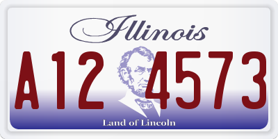 IL license plate A124573