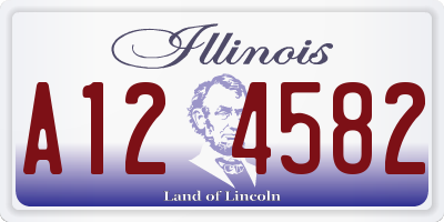 IL license plate A124582