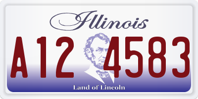 IL license plate A124583