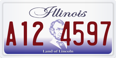 IL license plate A124597