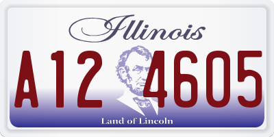 IL license plate A124605