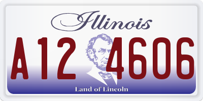 IL license plate A124606
