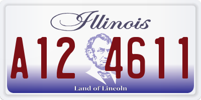 IL license plate A124611