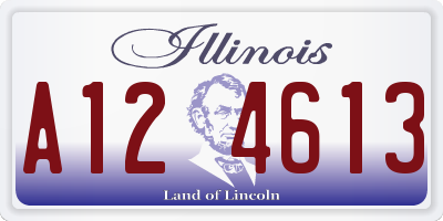 IL license plate A124613