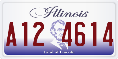 IL license plate A124614