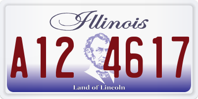 IL license plate A124617