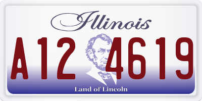 IL license plate A124619