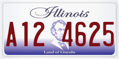 IL license plate A124625