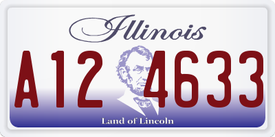 IL license plate A124633