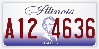 IL license plate A124636