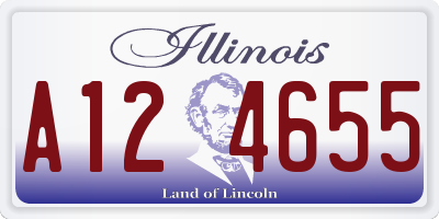 IL license plate A124655