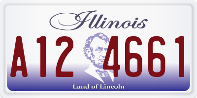 IL license plate A124661