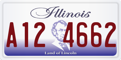IL license plate A124662