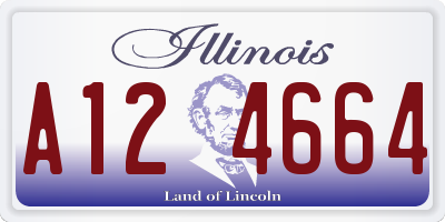 IL license plate A124664