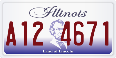 IL license plate A124671