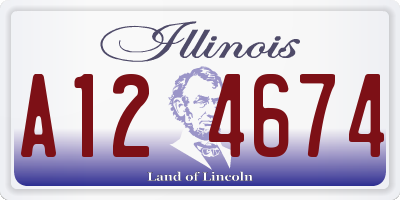 IL license plate A124674