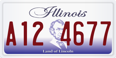 IL license plate A124677