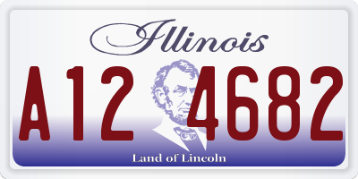 IL license plate A124682