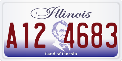 IL license plate A124683