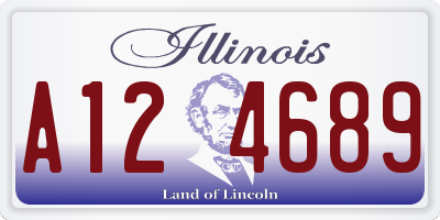 IL license plate A124689