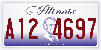 IL license plate A124697