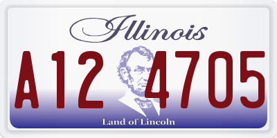 IL license plate A124705