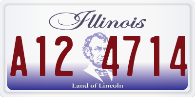IL license plate A124714