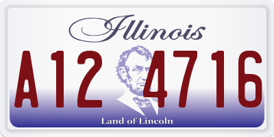 IL license plate A124716