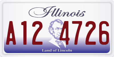 IL license plate A124726