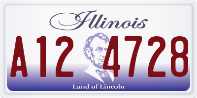 IL license plate A124728