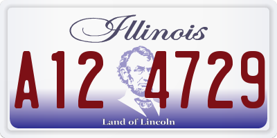 IL license plate A124729