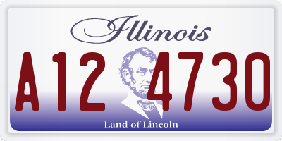IL license plate A124730